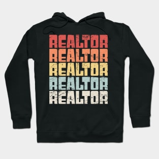 Retro 70s REALTOR Text Hoodie